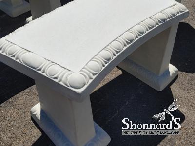 Concrete Small Curve Bench #224