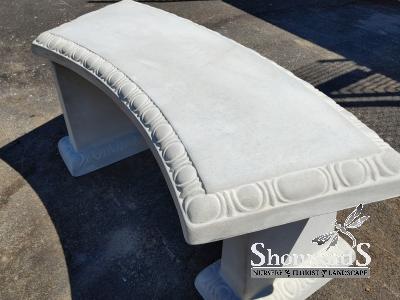 Concrete Curved Bench #221